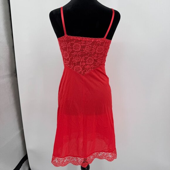 Vintage Vanity Fair Lace Slip Dress 32 Nylon Sweetheart Neck Empire Waist‎ USA - Picture 8 of 8